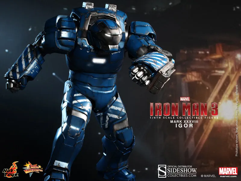 Hot Toys 1/6 Iron Man Igor Mark XXXVIII Movie Masterpiece Series Collectible Figure MMS215