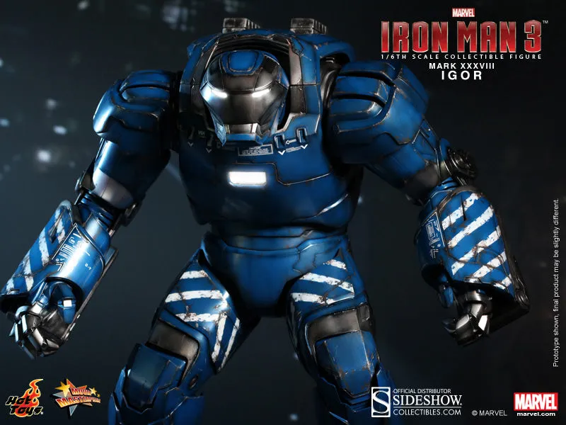 Hot Toys 1/6 Iron Man Igor Mark XXXVIII Movie Masterpiece Series Collectible Figure MMS215