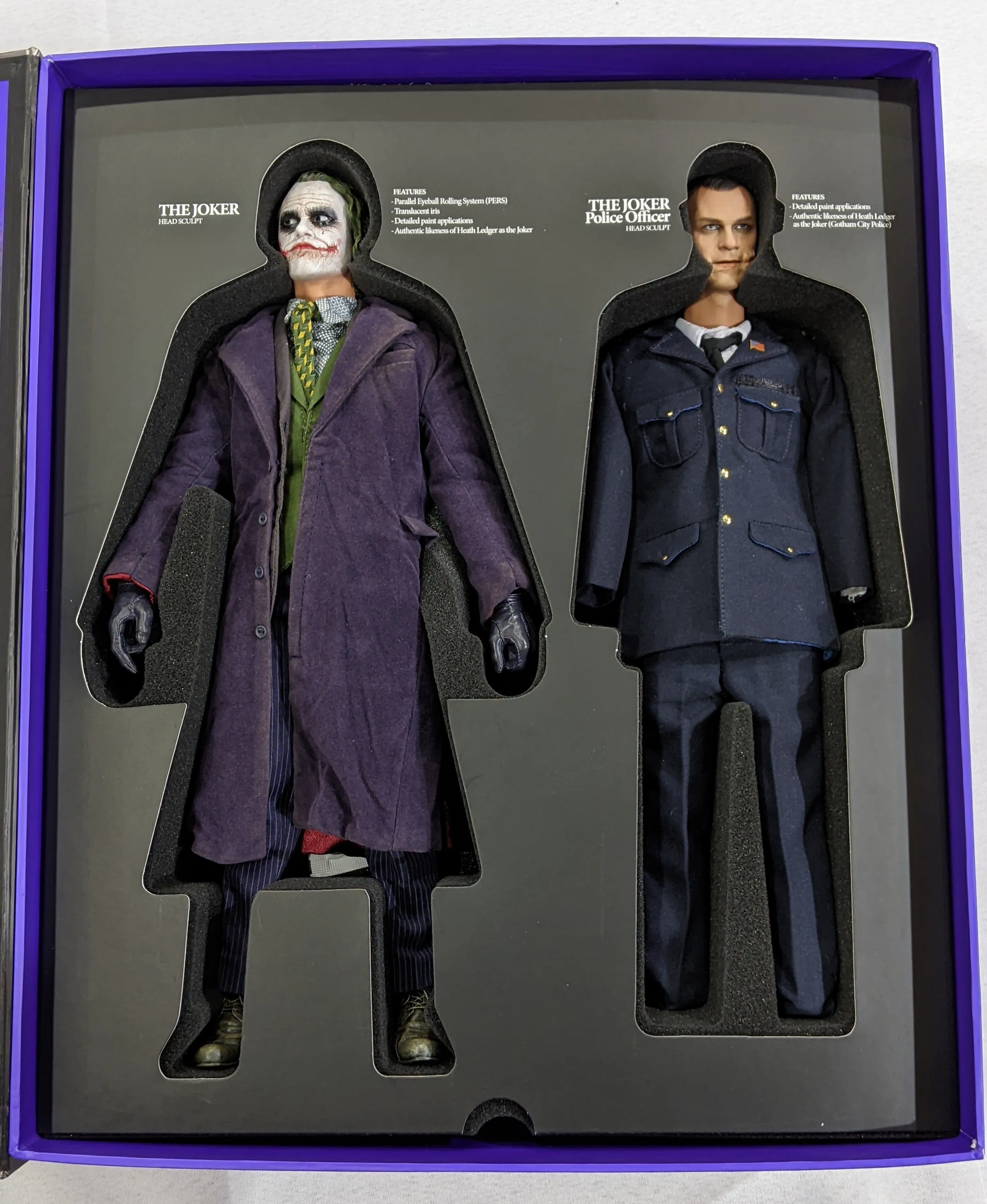 Hot Toys 1/6 The Dark Knight The Joker Movie Masterpiece Sixth Scale Figure DX01 *Open Box*
