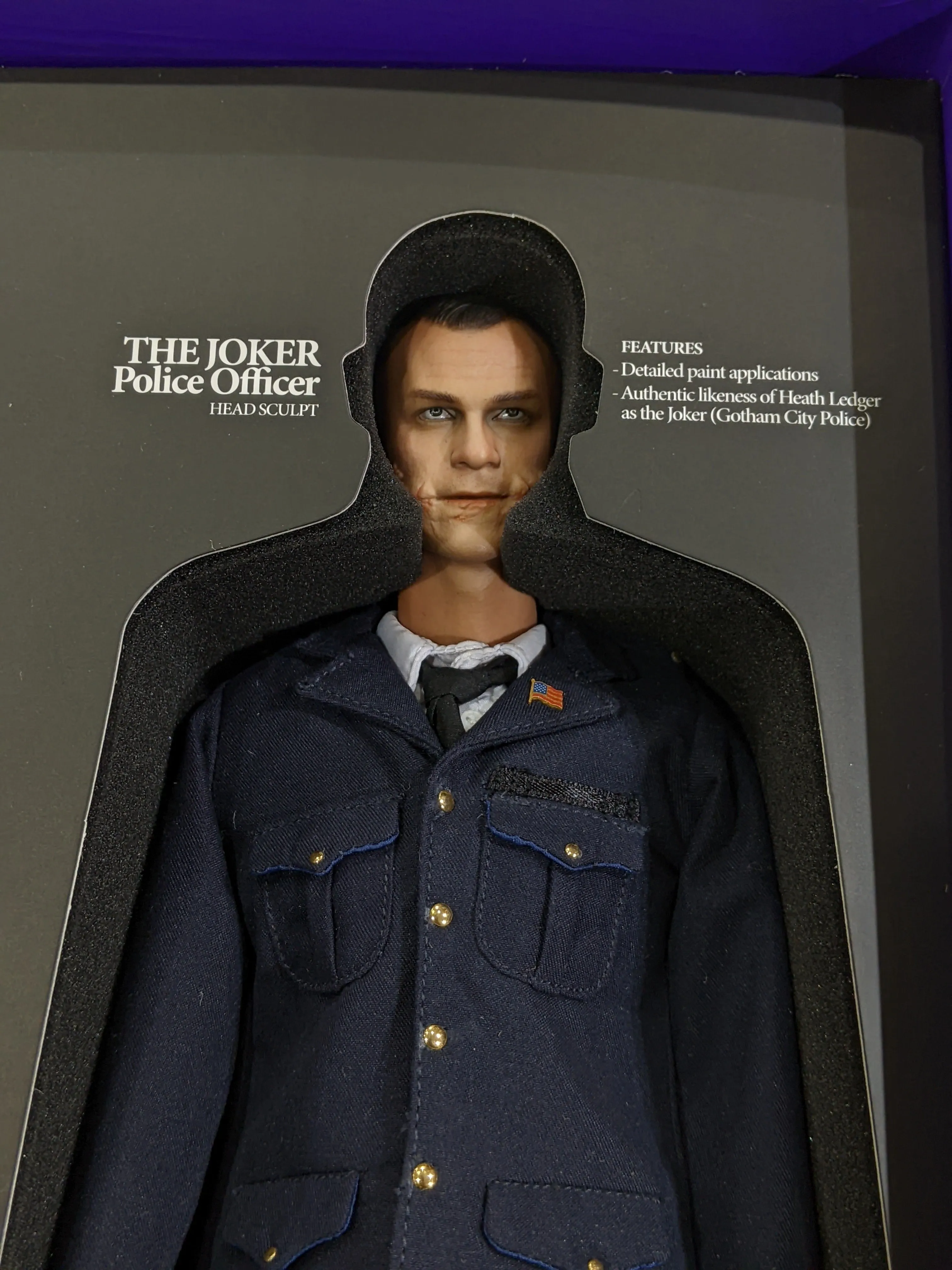 Hot Toys 1/6 The Dark Knight The Joker Movie Masterpiece Sixth Scale Figure DX01 *Open Box*