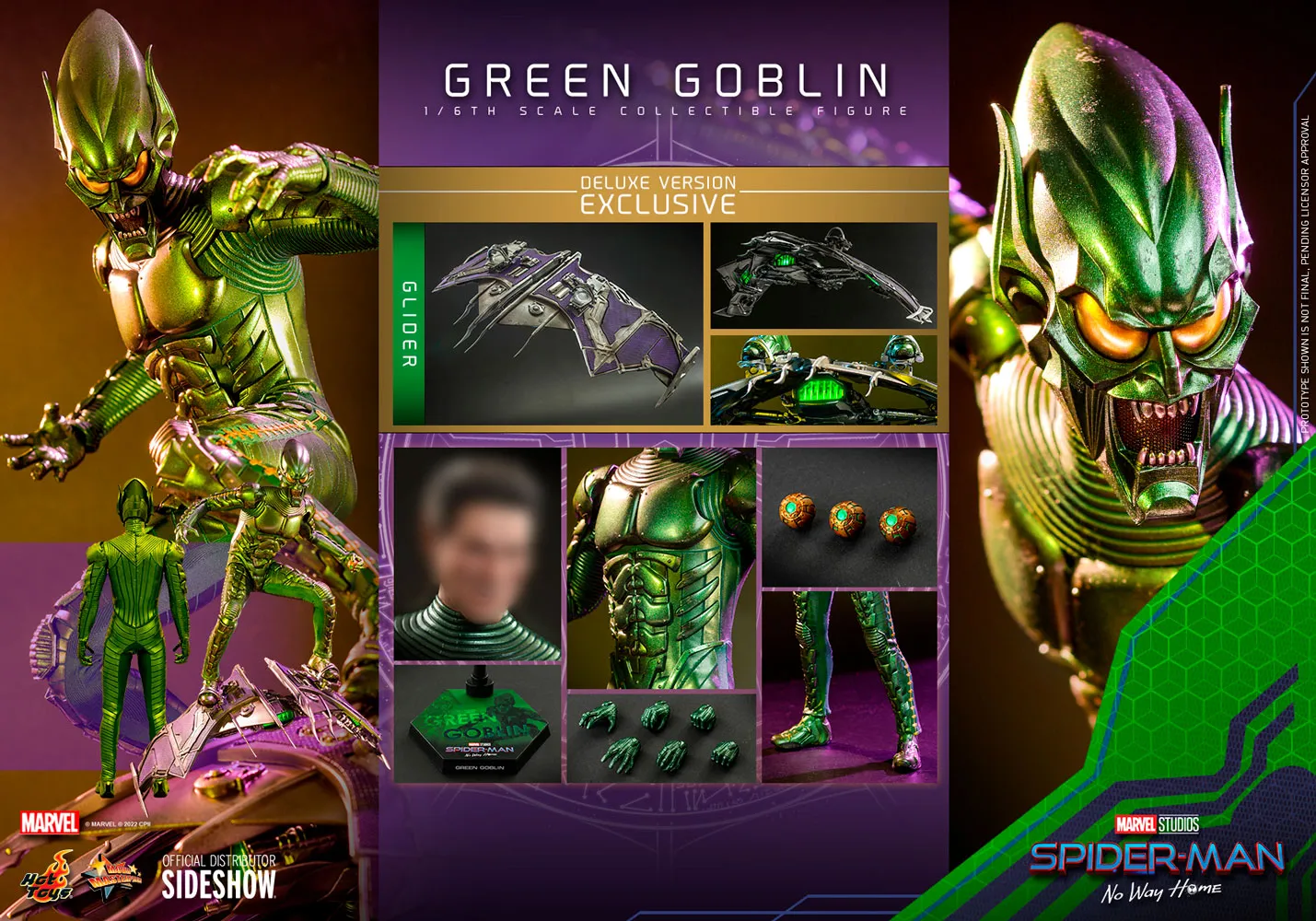 Hot Toys Movie Masterpiece 1/6 Scale Figure - Green Goblin Deluxe Version (Spider-Man: No Way Home)