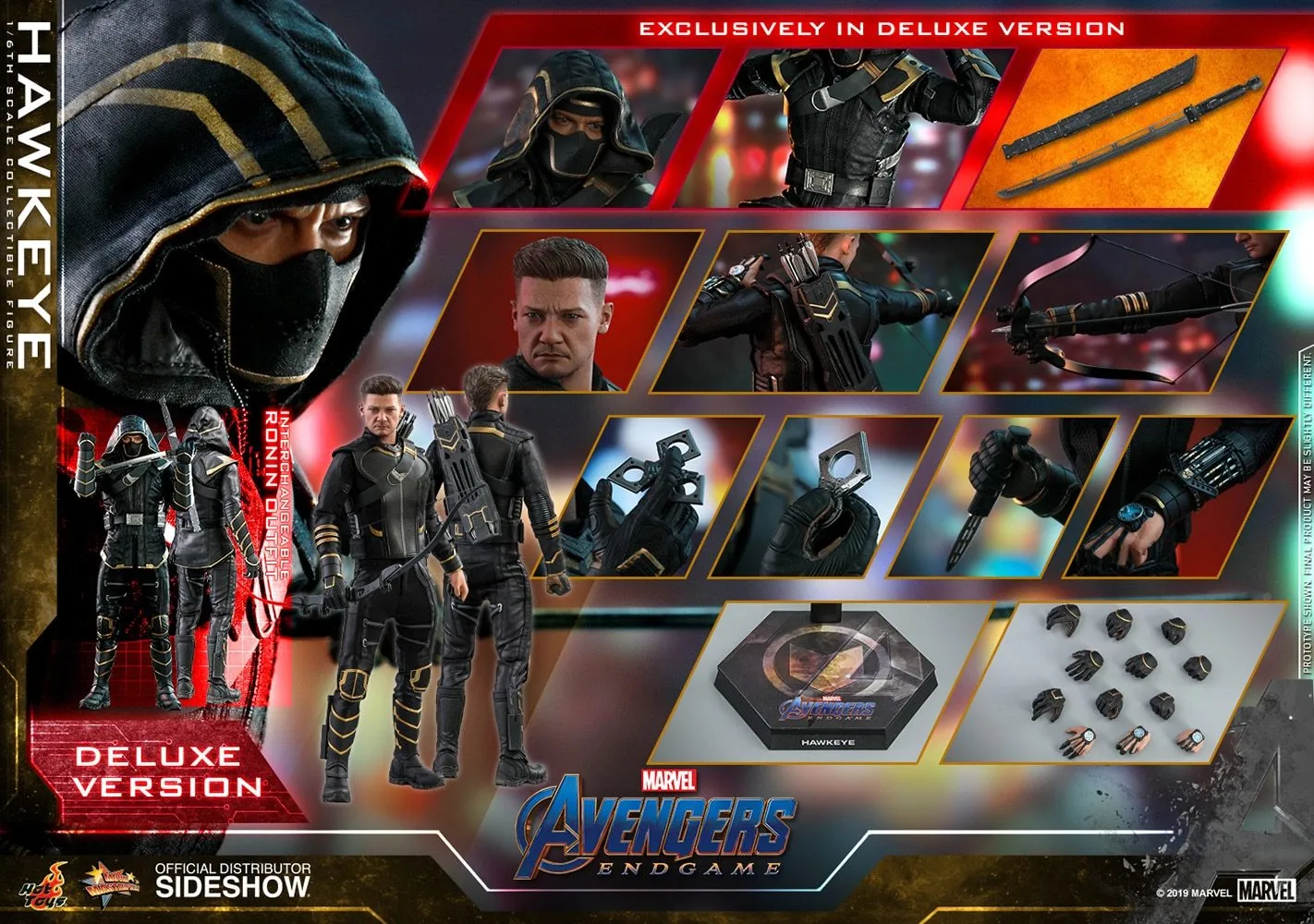 Hot Toys Movie Masterpiece 1/6 Scale Figure - Hawkeye Deluxe Version (Avengers: Endgame)
