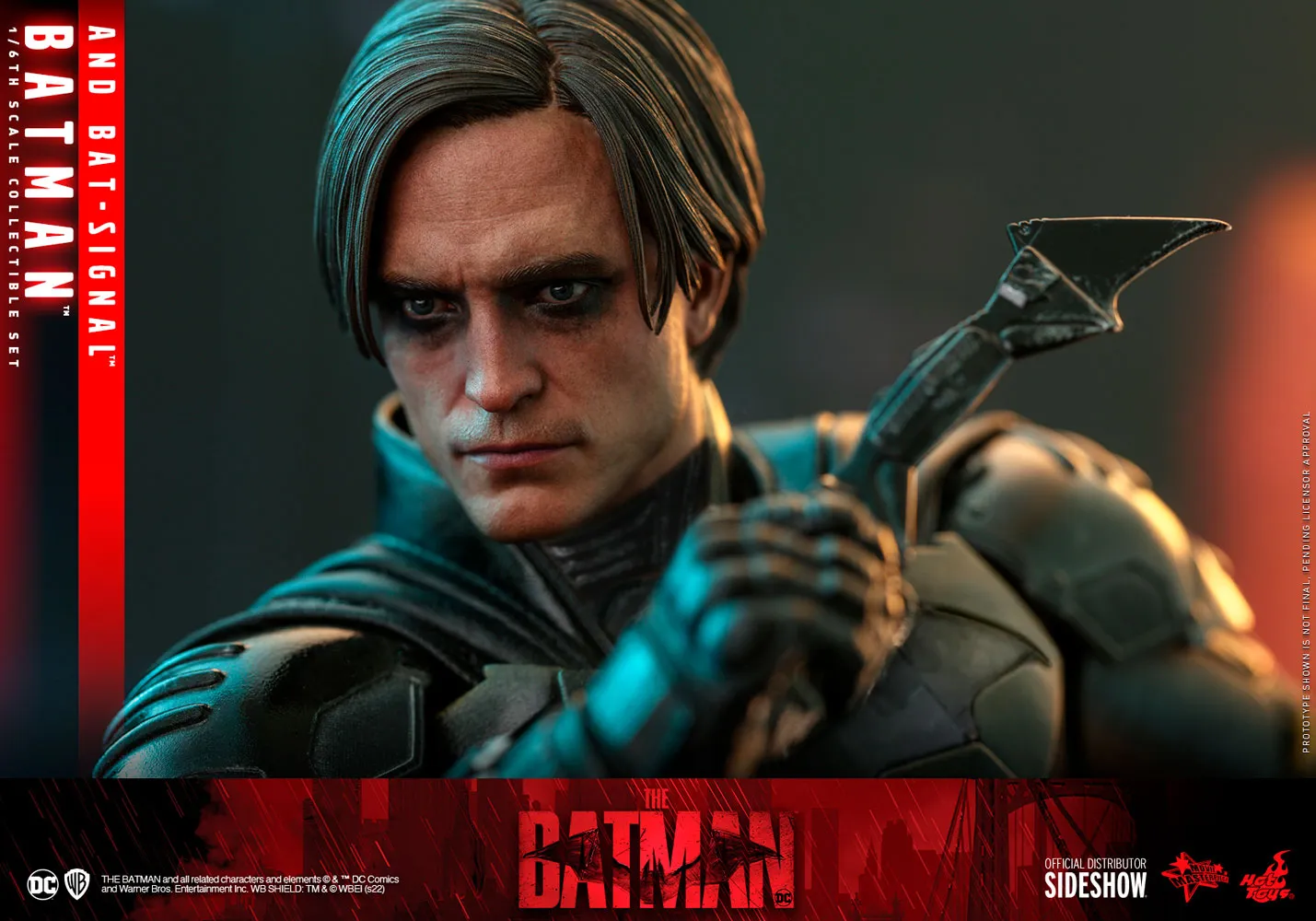 Hot Toys Movie Masterpiece 1/6 Scale Figure - The Batman - Batman & Bat Signal