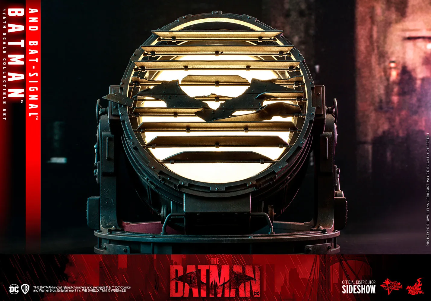 Hot Toys Movie Masterpiece 1/6 Scale Figure - The Batman - Batman & Bat Signal