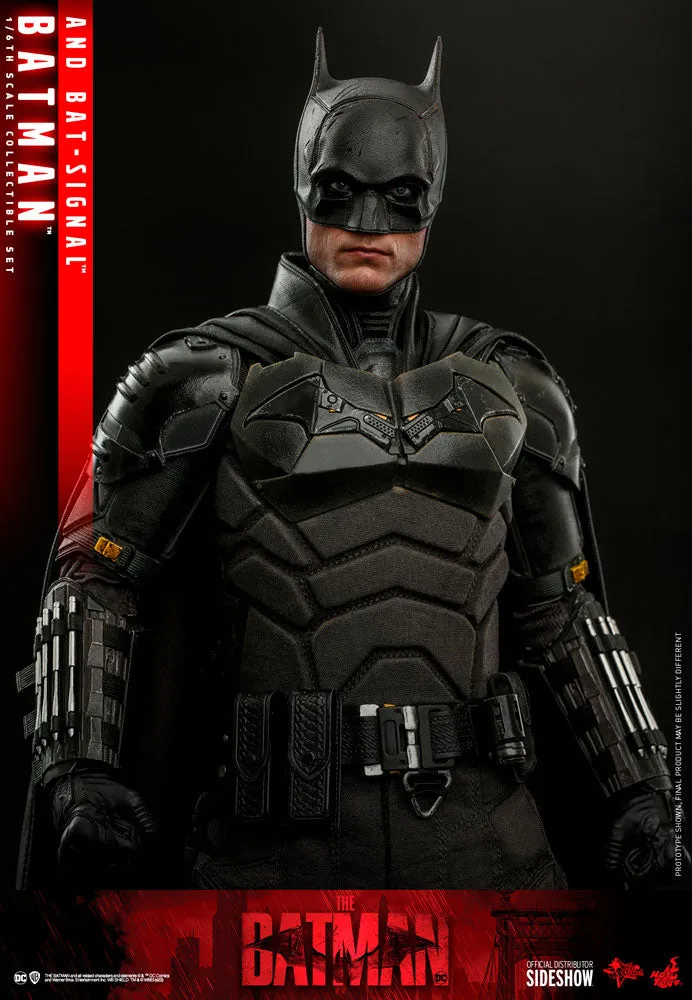 Hot Toys Movie Masterpiece 1/6 Scale Figure - The Batman - Batman & Bat Signal