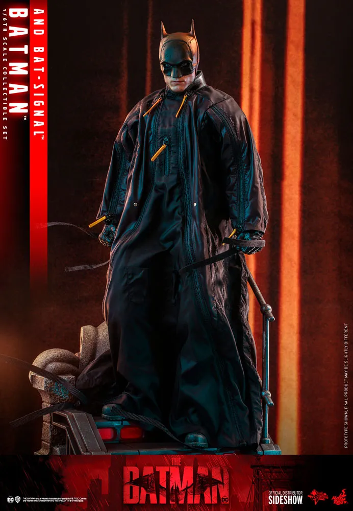 Hot Toys Movie Masterpiece 1/6 Scale Figure - The Batman - Batman & Bat Signal