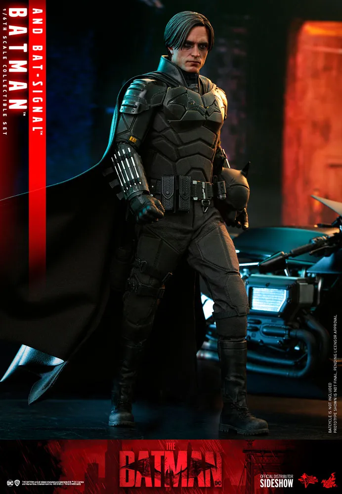 Hot Toys Movie Masterpiece 1/6 Scale Figure - The Batman - Batman & Bat Signal