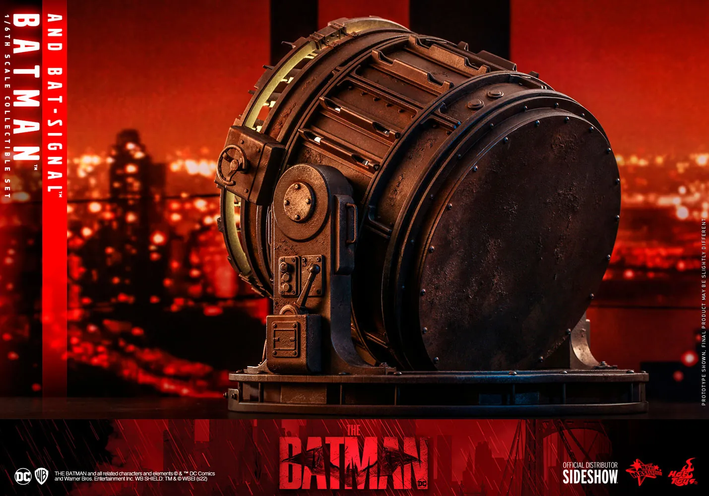 Hot Toys Movie Masterpiece 1/6 Scale Figure - The Batman - Batman & Bat Signal