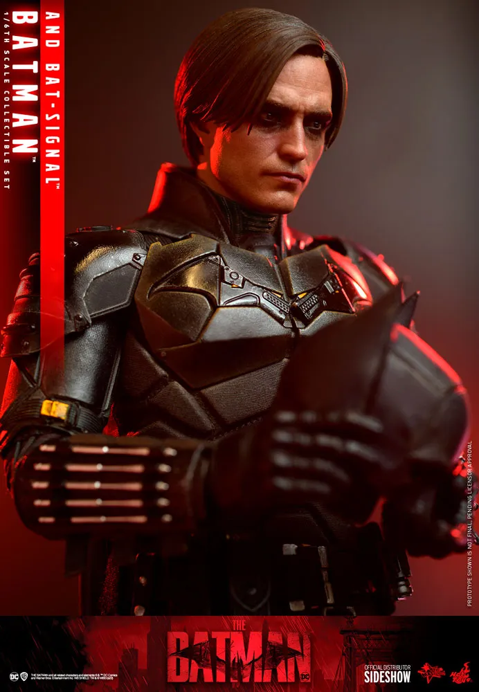 Hot Toys Movie Masterpiece 1/6 Scale Figure - The Batman - Batman & Bat Signal