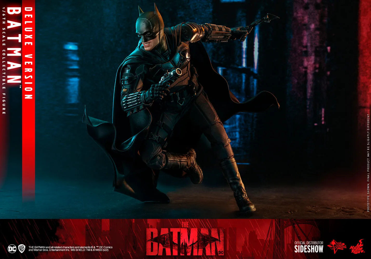 Hot Toys Movie Masterpiece 1/6 Scale Figure - The Batman - Batman Deluxe Edition