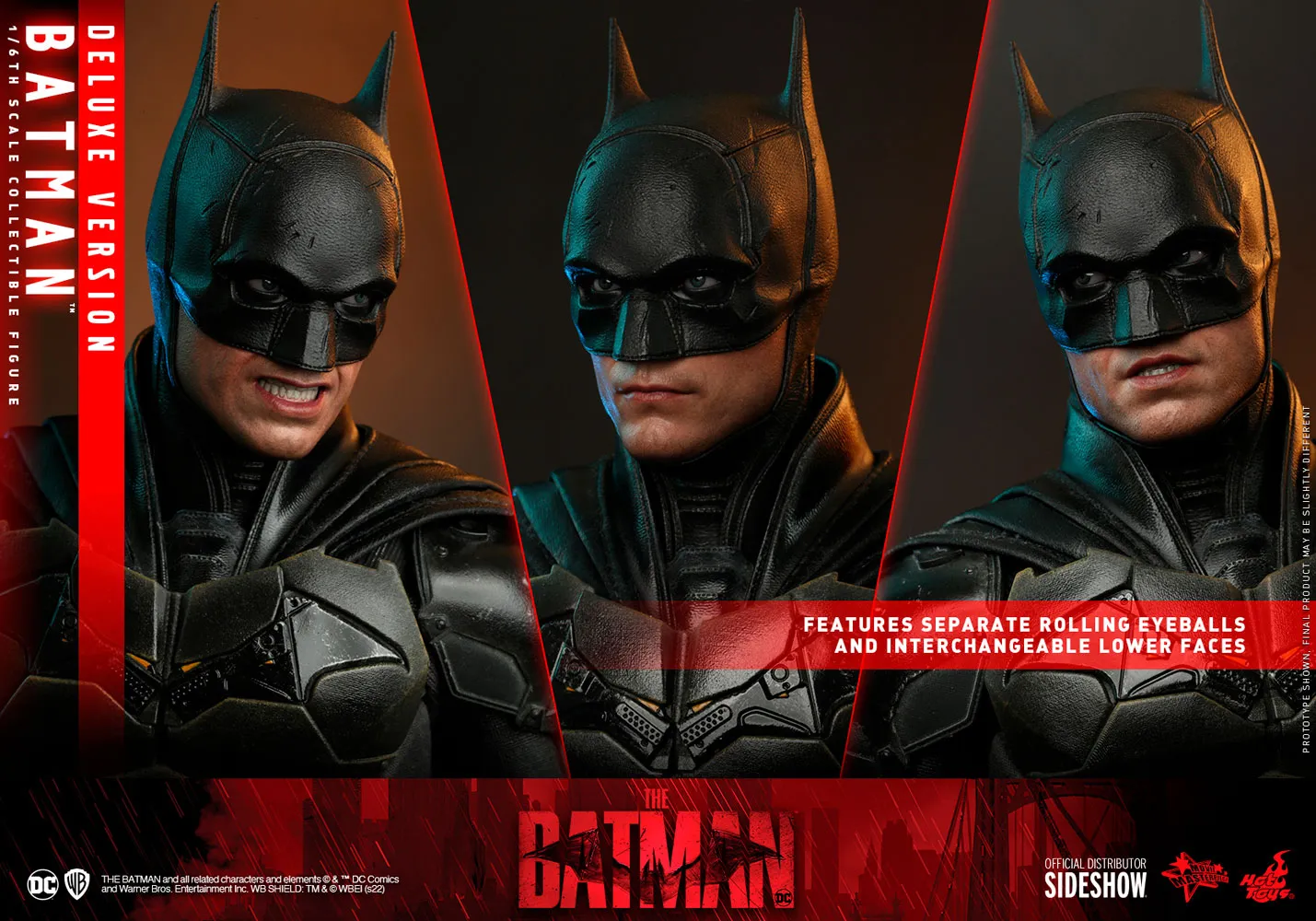 Hot Toys Movie Masterpiece 1/6 Scale Figure - The Batman - Batman Deluxe Edition
