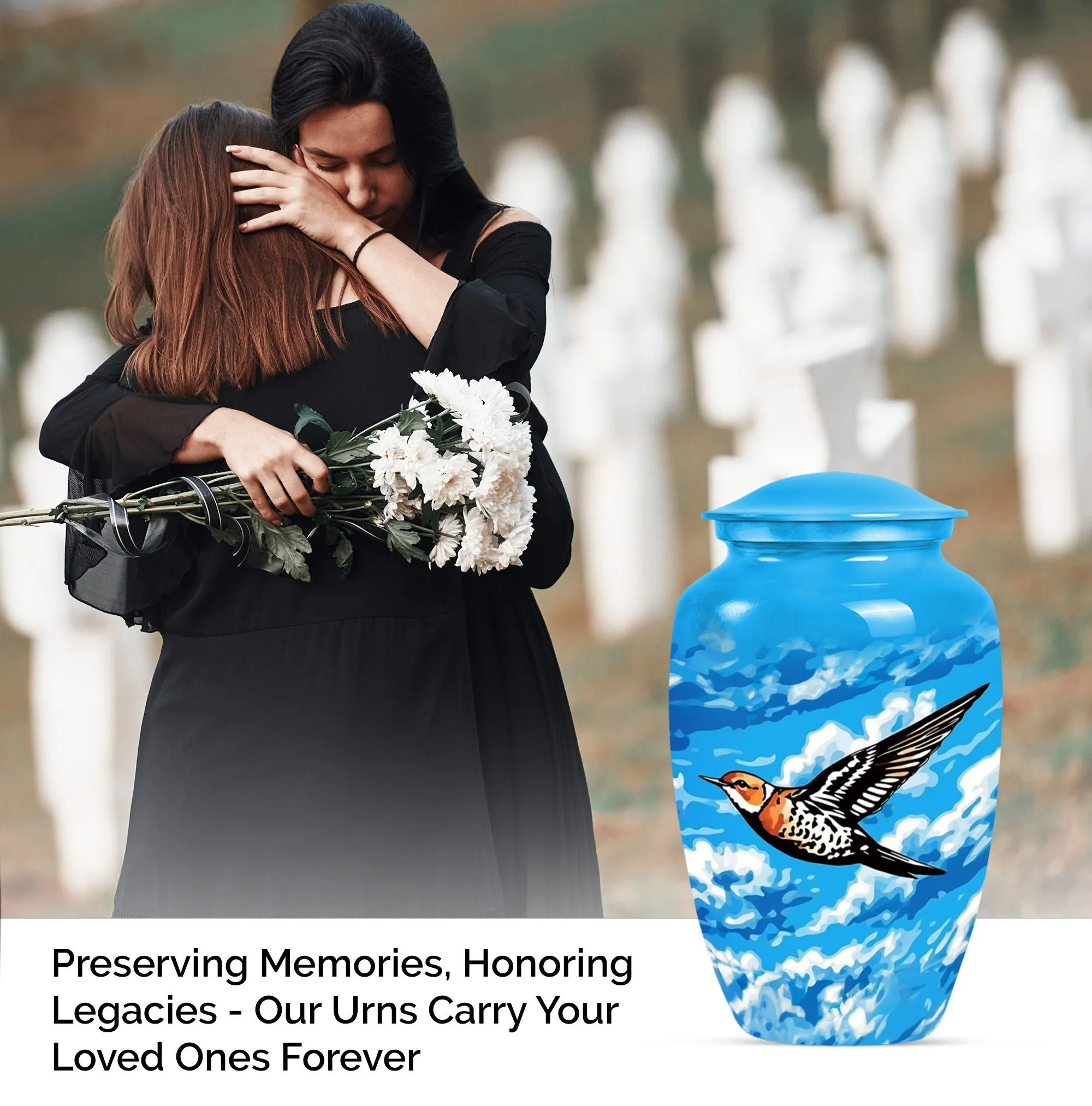 Hummingbird Urn for Honoring Cherished Men