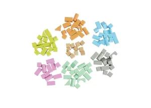Imaginarium 100-Piece Wooden Block Set - Colorful Building Blocks for Creative Play