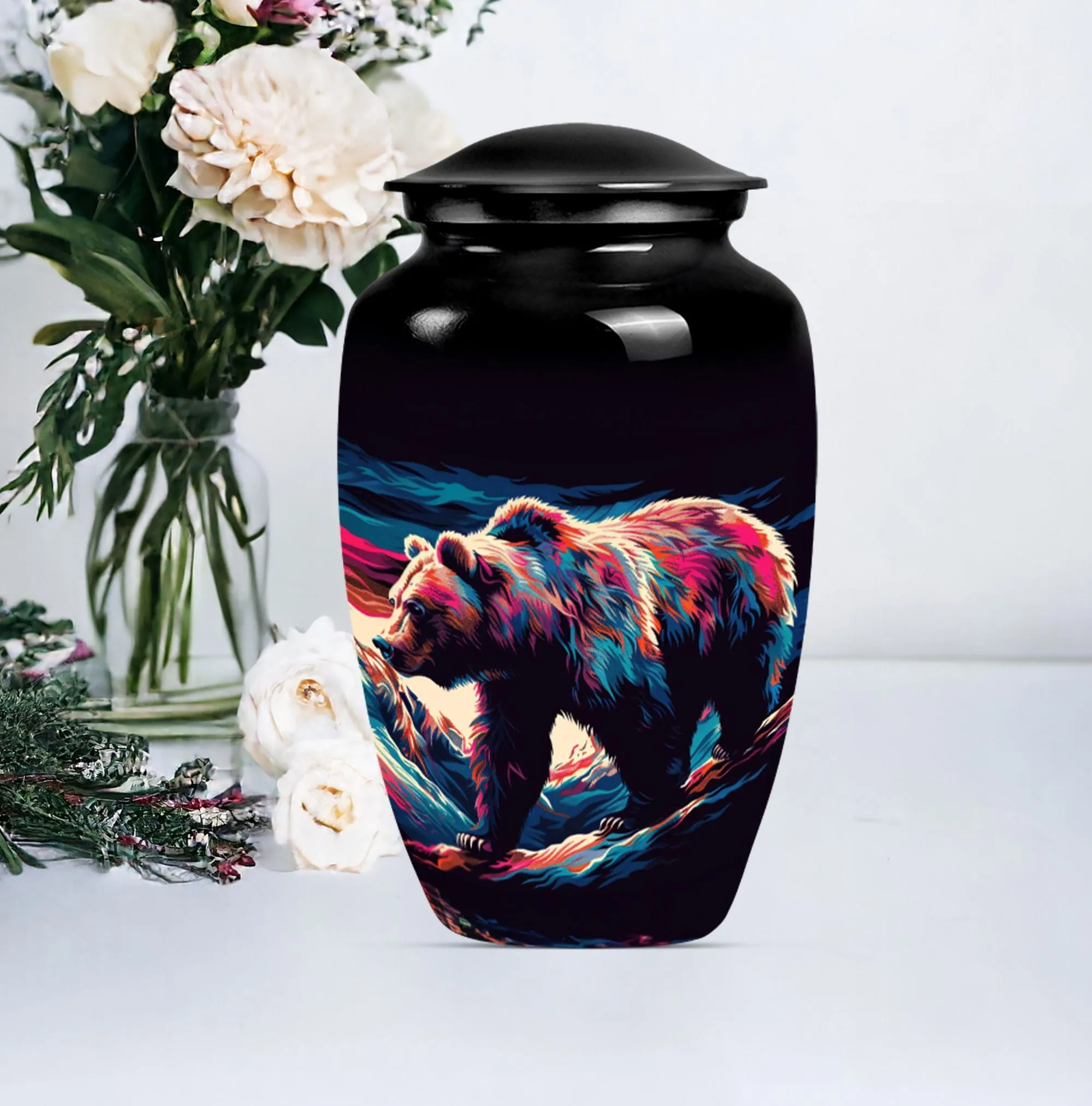 Large Bear Cremation Urn for Cherished Cremation Memories