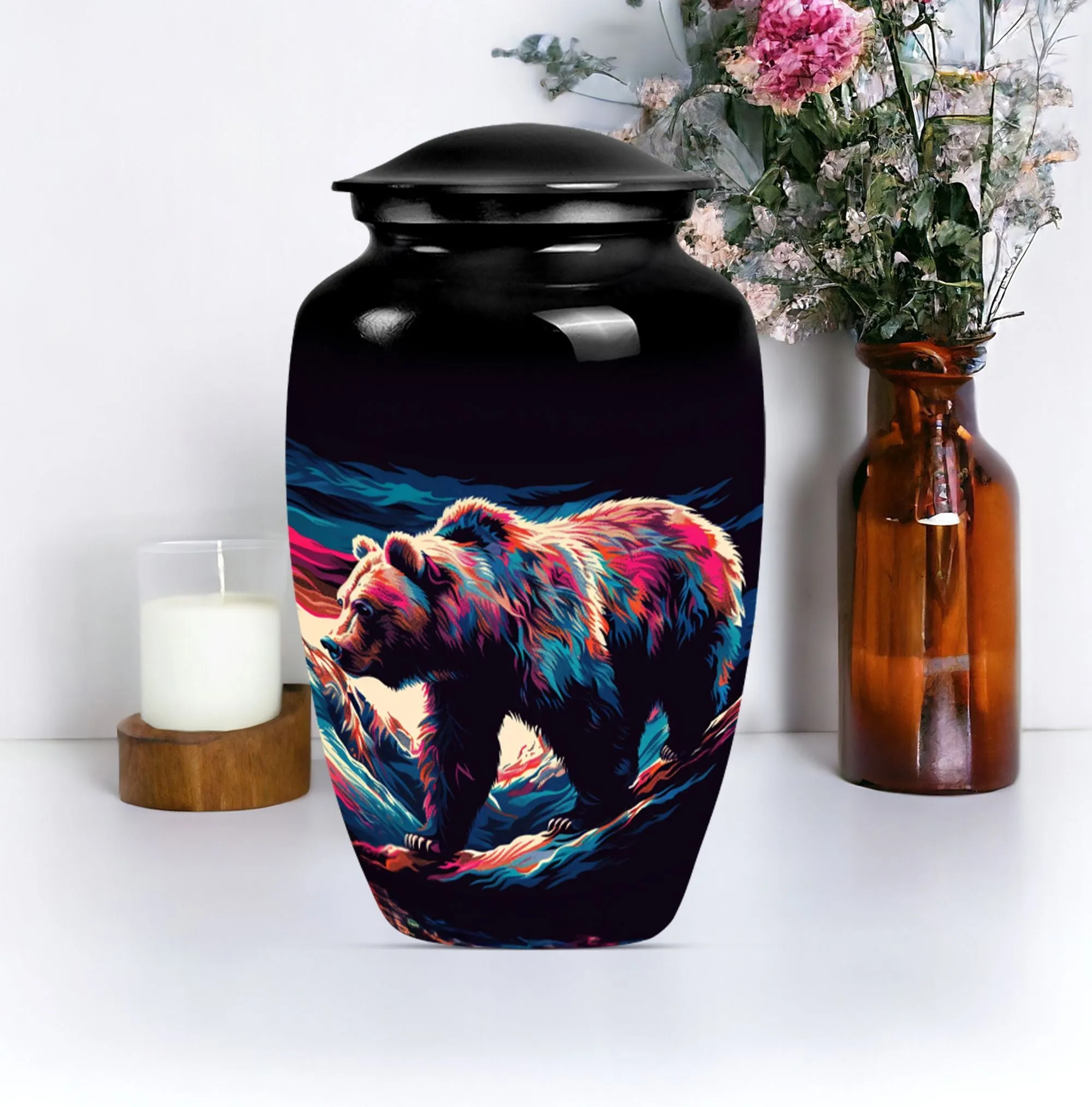 Large Bear Cremation Urn for Cherished Cremation Memories