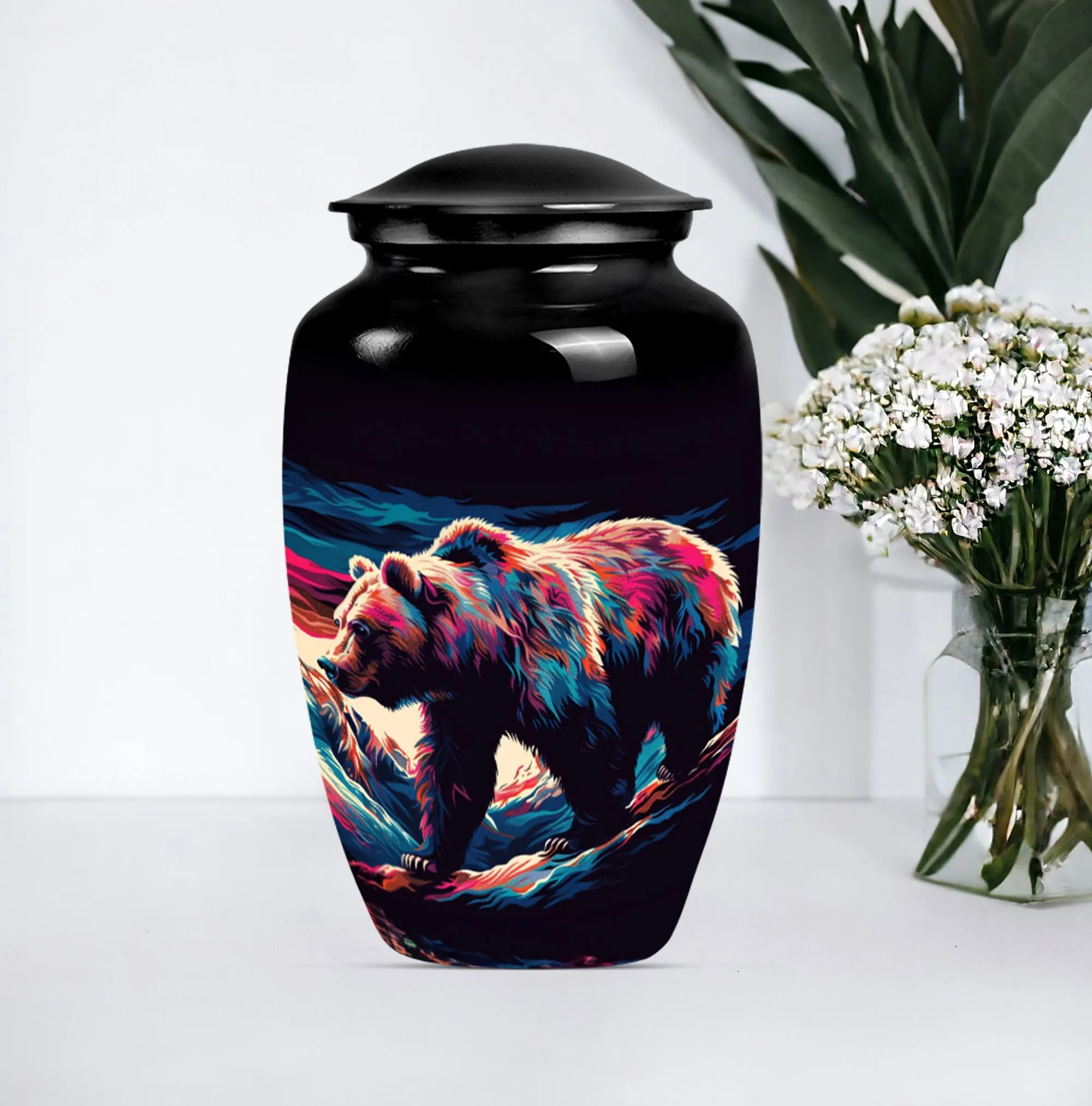 Large Bear Cremation Urn for Cherished Cremation Memories
