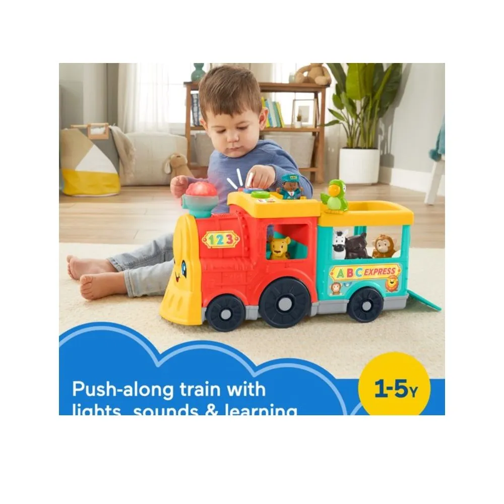 Little People HCL79 Fisher-Price Little People Big ABC Animal Train Musical Push Toy