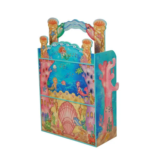 Majestic Mermaid Mansion | 3-Level Wooden Dollhouse with Sea-Life Furniture & Characters