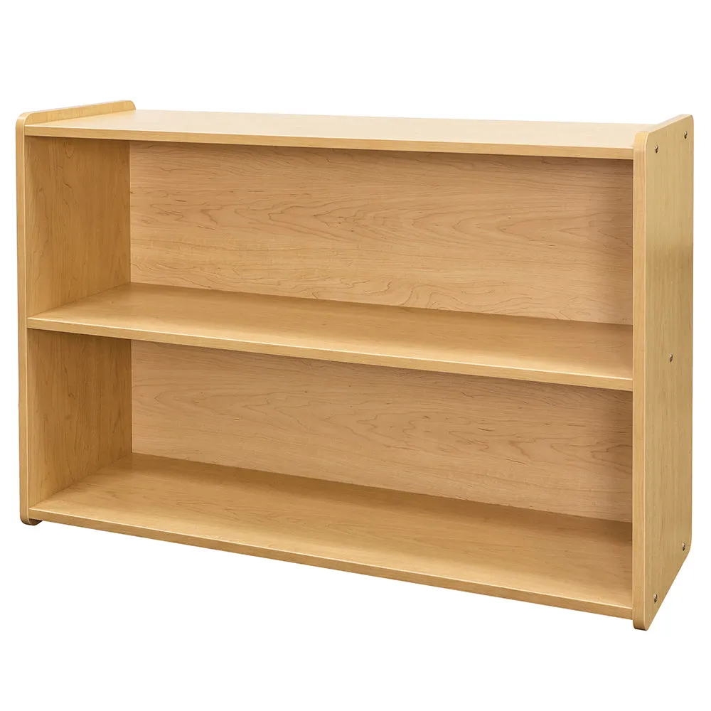 Maple-Toned Preschool Storage Shelf | GREENGUARD® Certified