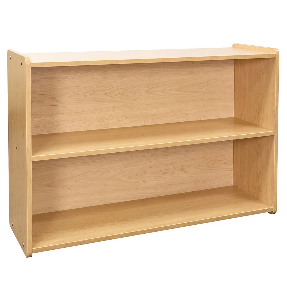 Maple-Toned Preschool Storage Shelf | GREENGUARD® Certified
