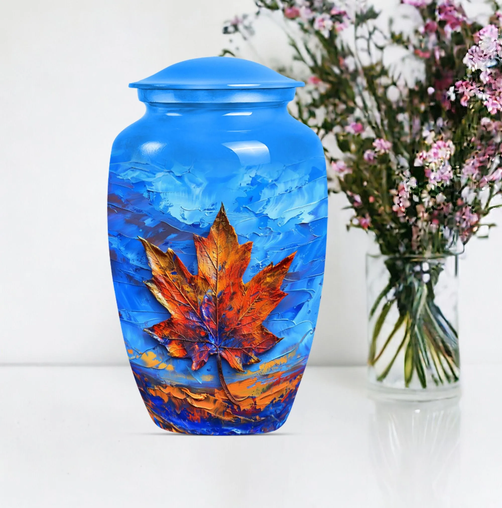 Mapple Leaf Urn - Timeless Memorial Urn for Women Ashes
