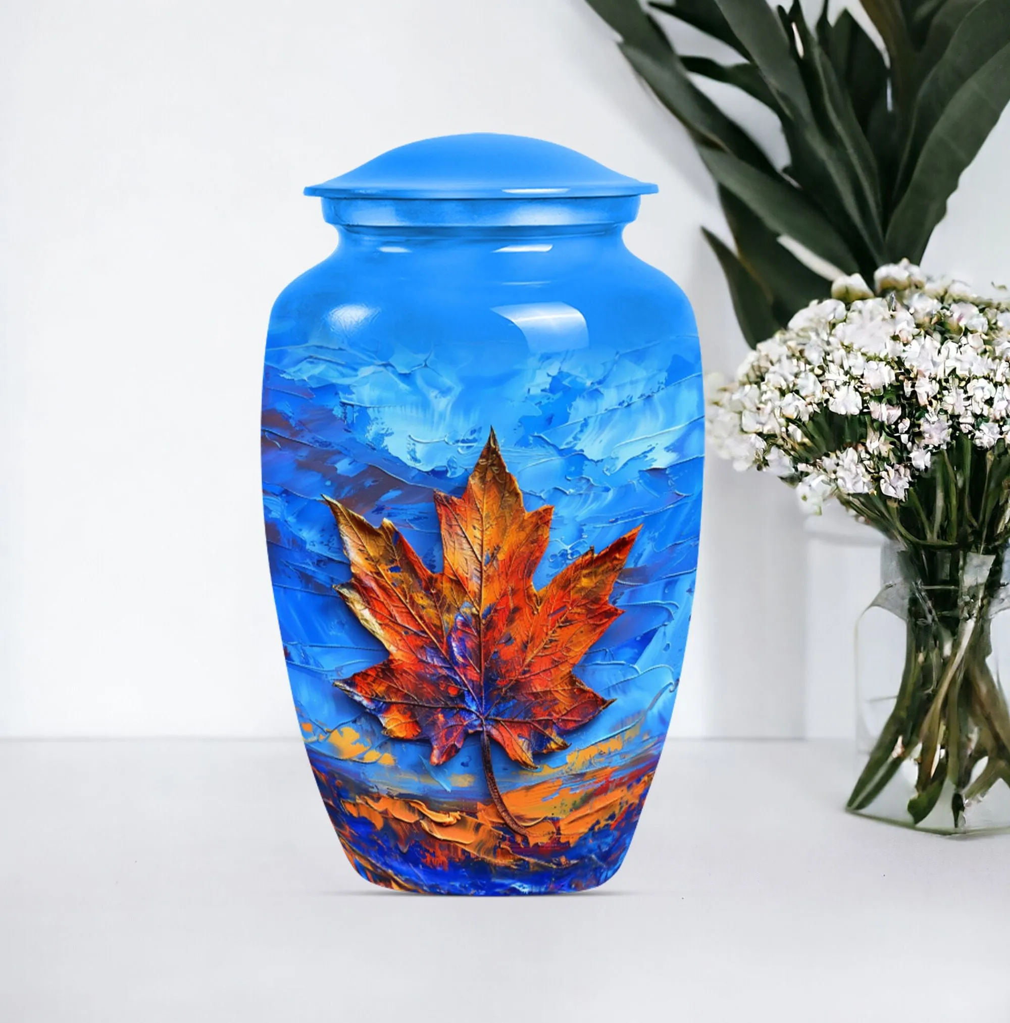 Mapple Leaf Urn - Timeless Memorial Urn for Women Ashes
