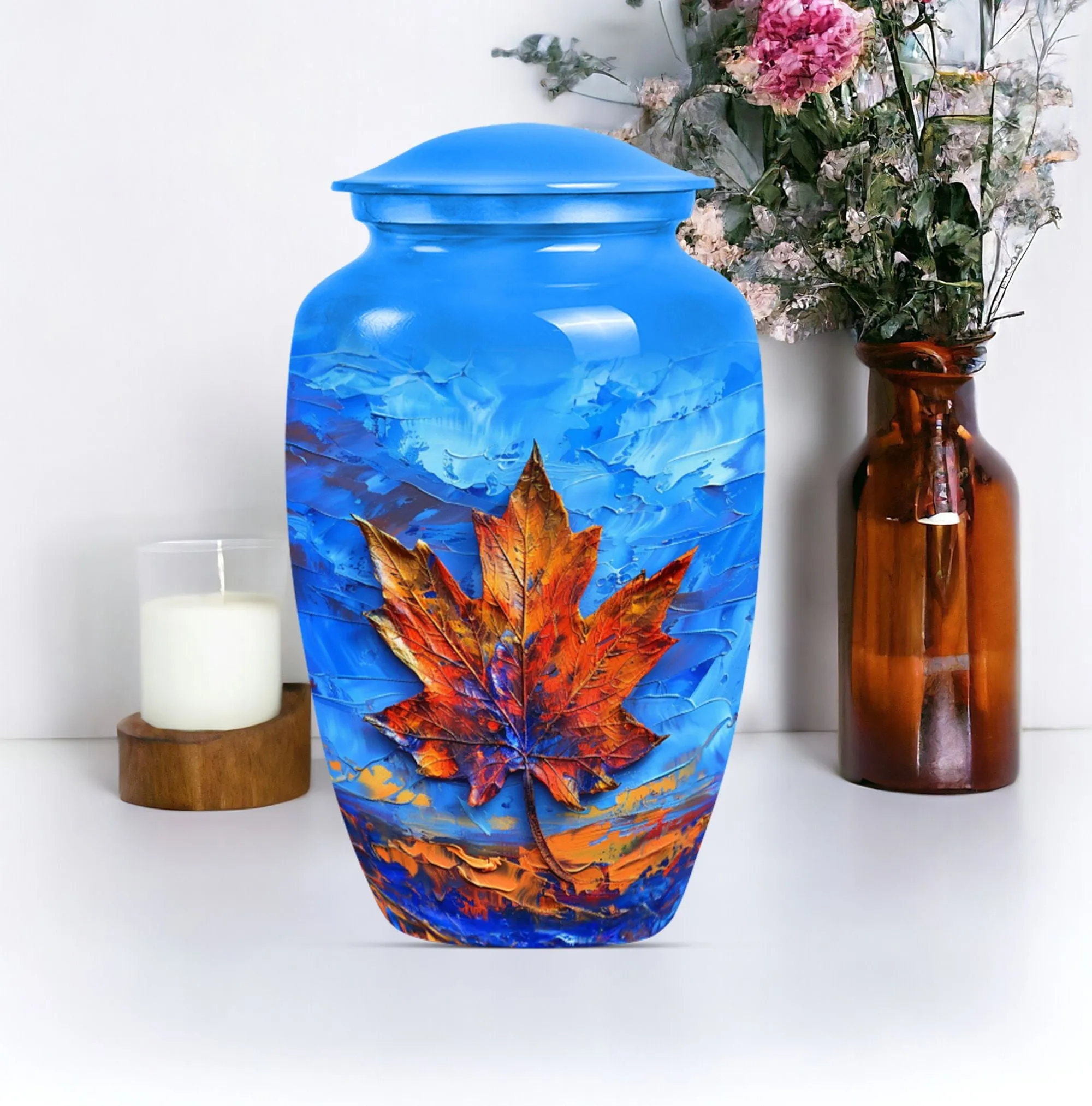 Mapple Leaf Urn - Timeless Memorial Urn for Women Ashes
