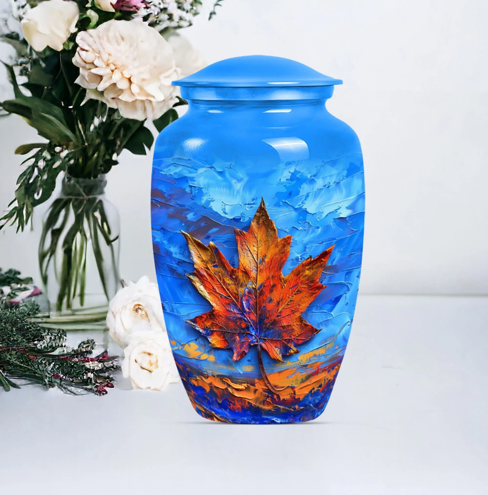 Mapple Leaf Urn - Timeless Memorial Urn for Women Ashes