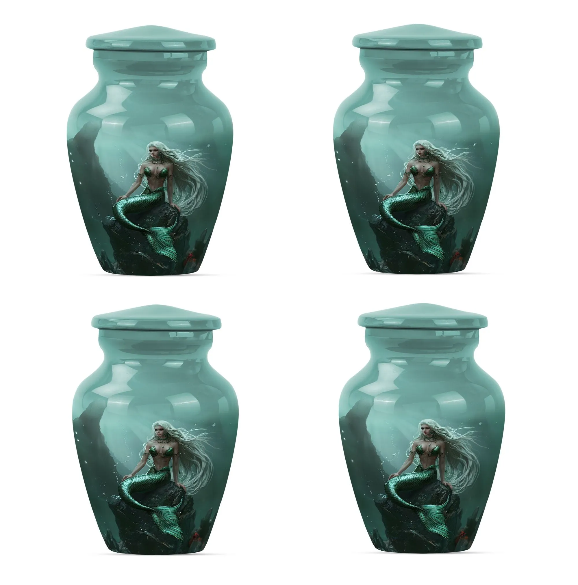 Mermaid Theme Cremation Urn - Unique Cremation Urn For Her