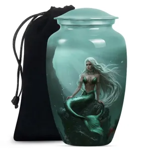 Mermaid Theme Cremation Urn - Unique Cremation Urn For Her