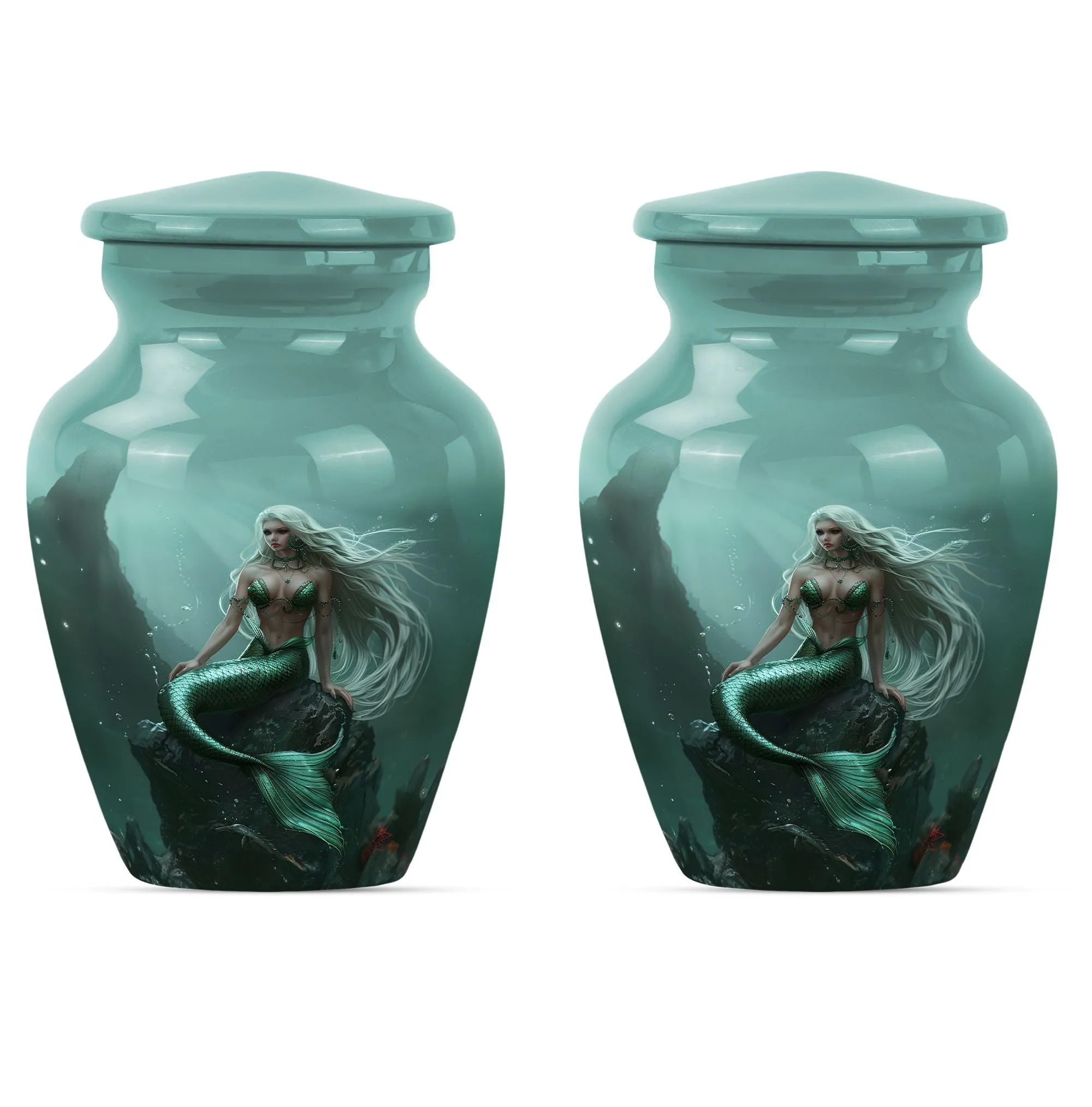 Mermaid Theme Cremation Urn - Unique Cremation Urn For Her