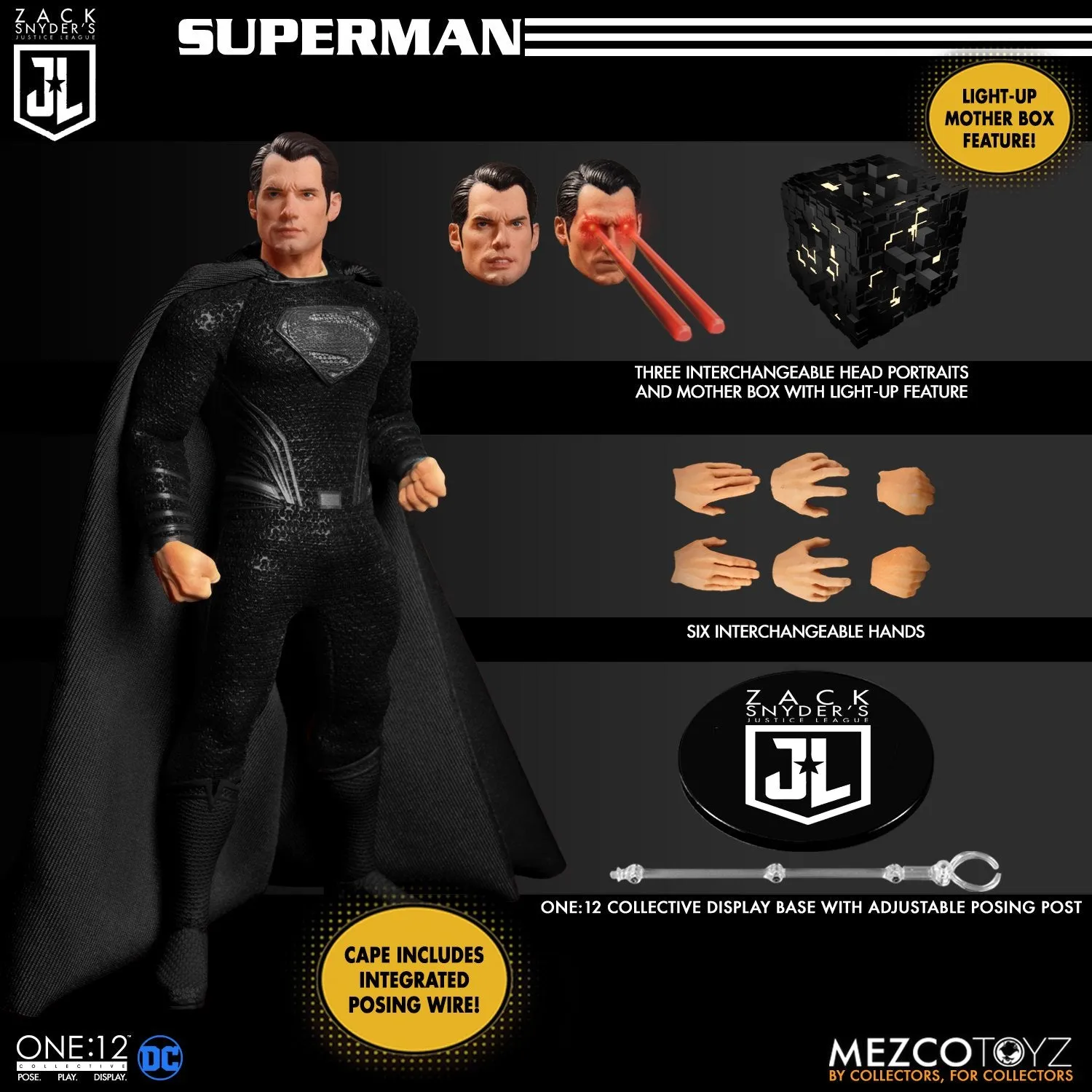 Mezco Toys ONE:12 Collective - Zack Snyder’s Justice League Deluxe Steel Boxed Set
