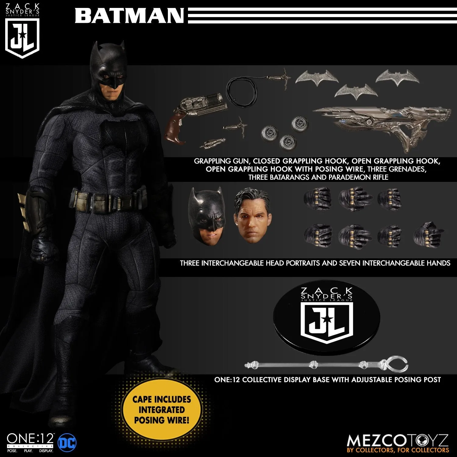 Mezco Toys ONE:12 Collective - Zack Snyder’s Justice League Deluxe Steel Boxed Set