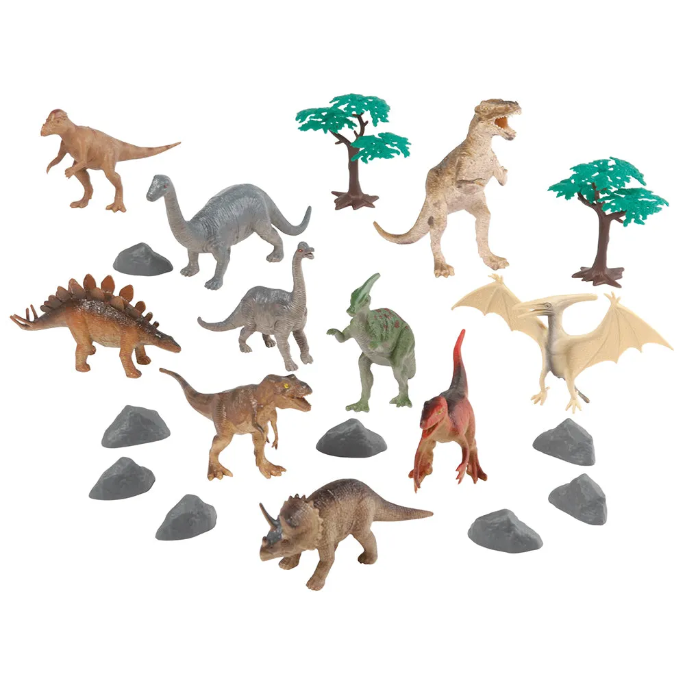 National Geographic 80-Piece Animal Playset with Four Habitats – Farm, Wild, Dinosaur, and Ocean Animals