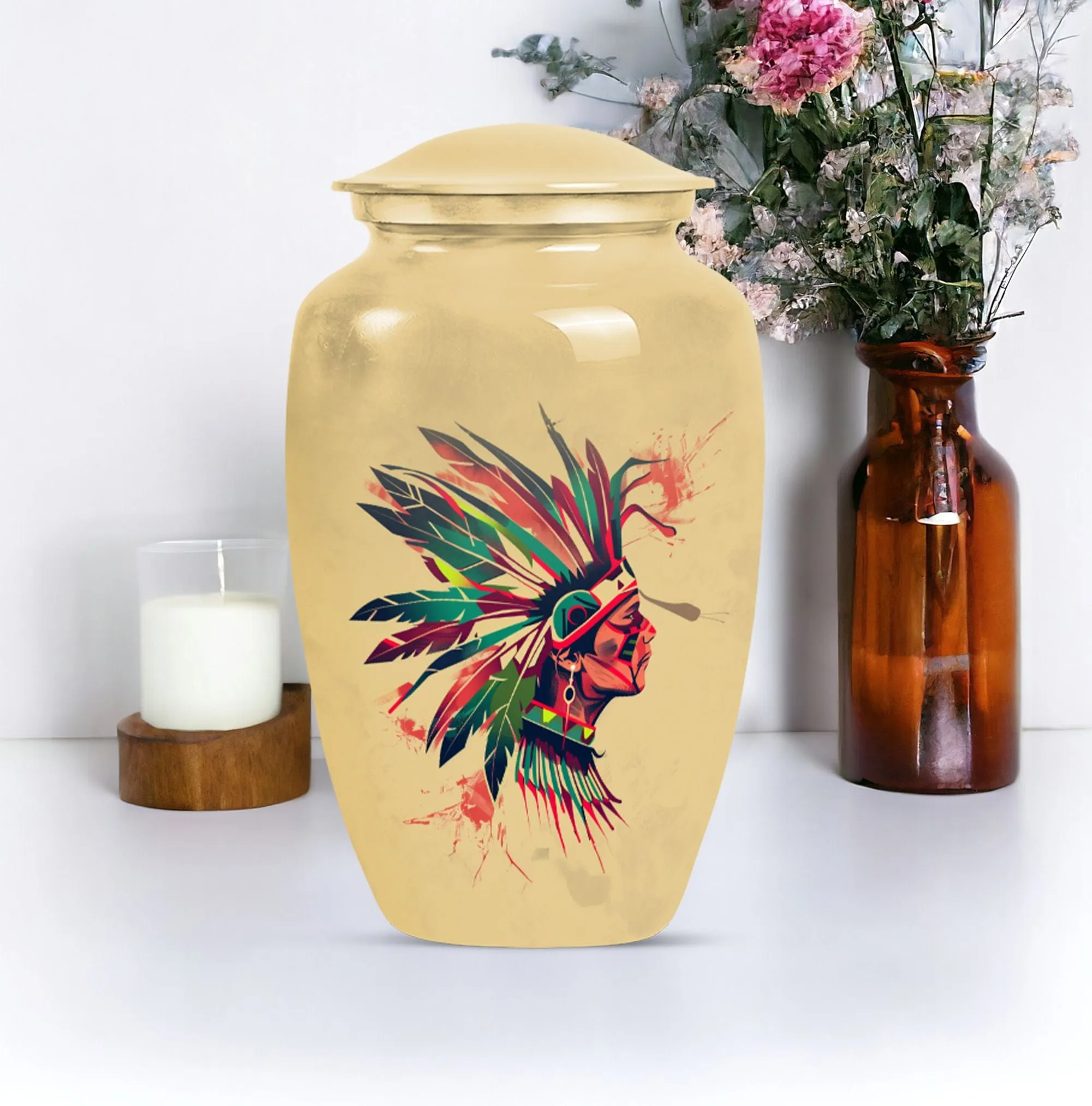 Native American Funeral Ash Memory Keeper