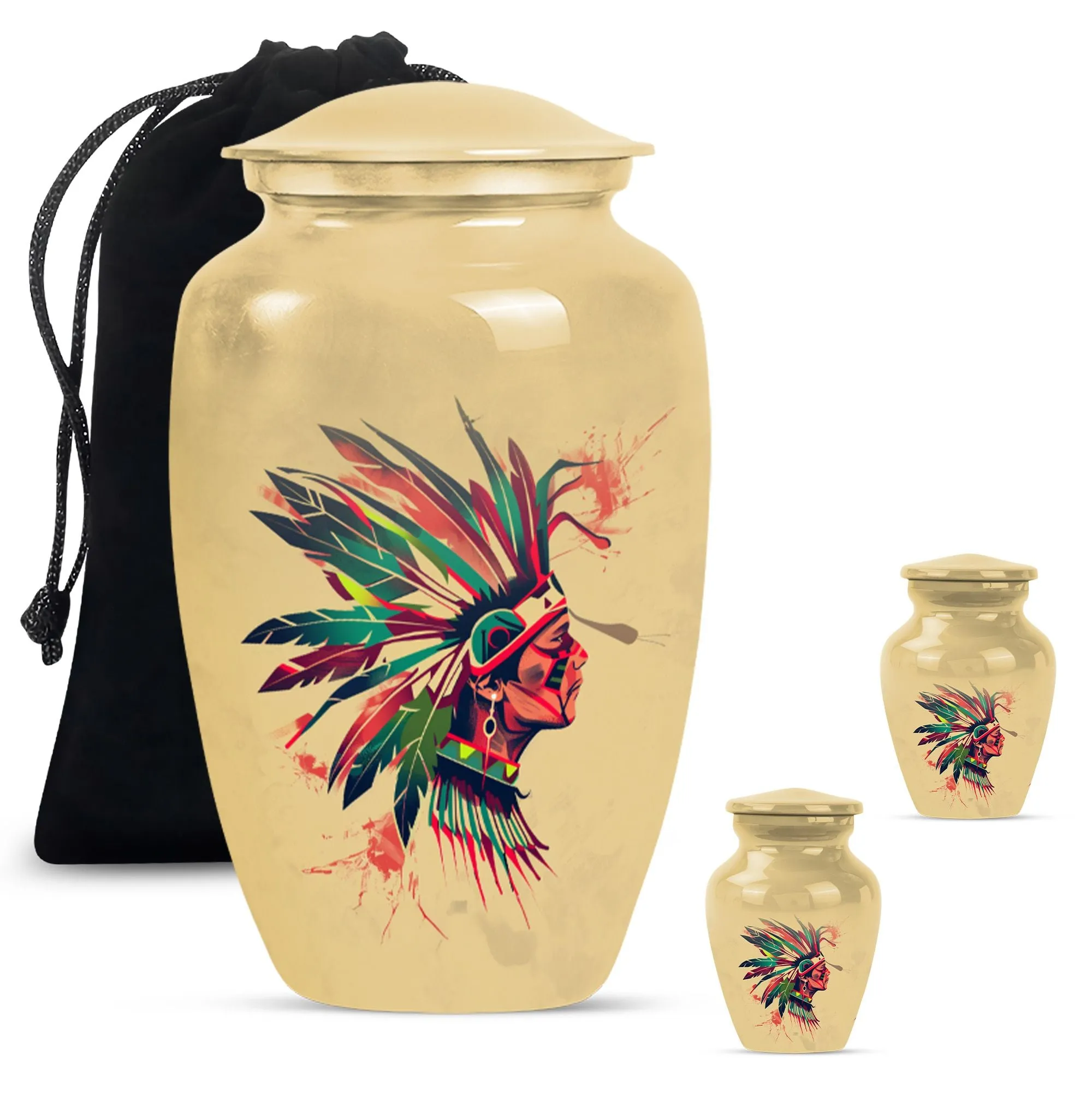 Native American Funeral Ash Memory Keeper