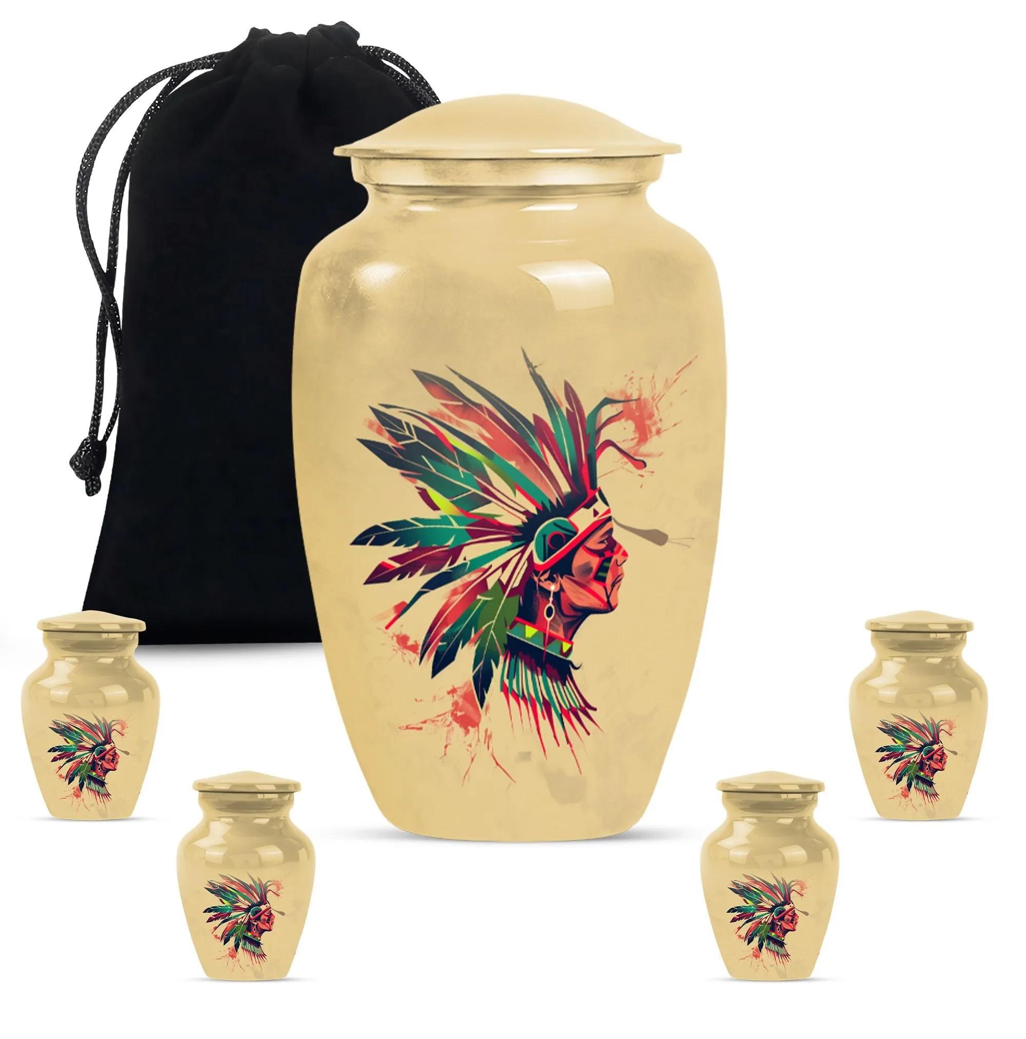 Native American Funeral Ash Memory Keeper