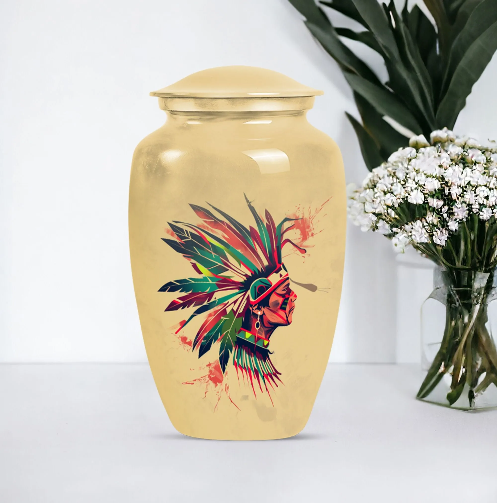 Native American Funeral Ash Memory Keeper