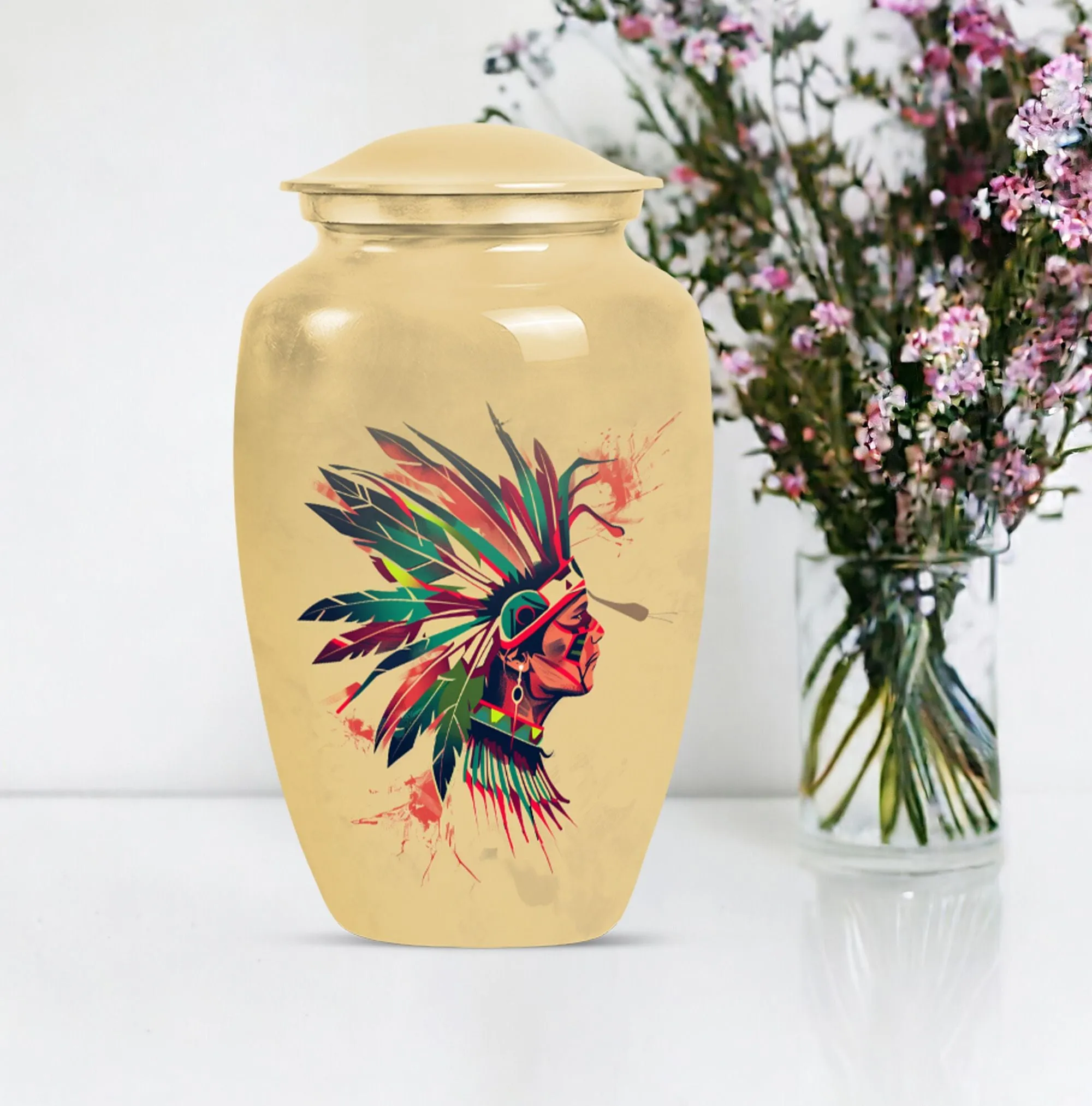 Native American Funeral Ash Memory Keeper
