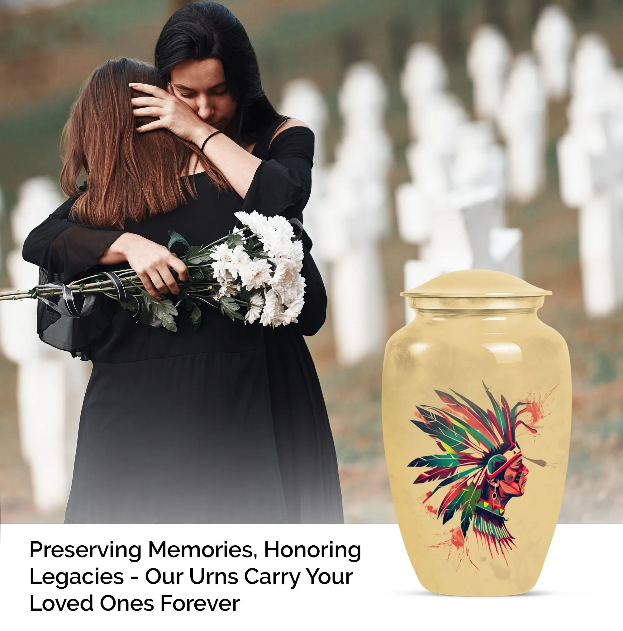 Native American Funeral Ash Memory Keeper
