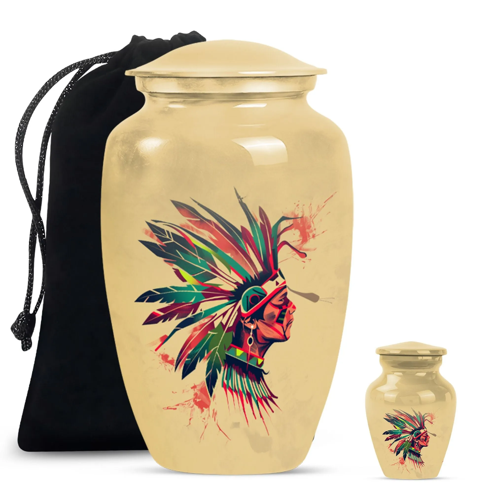Native American Funeral Ash Memory Keeper