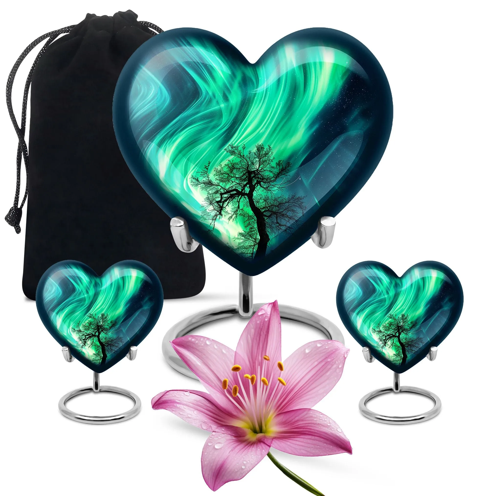 Northern Lights Theme - Keepsake Cremation Urn