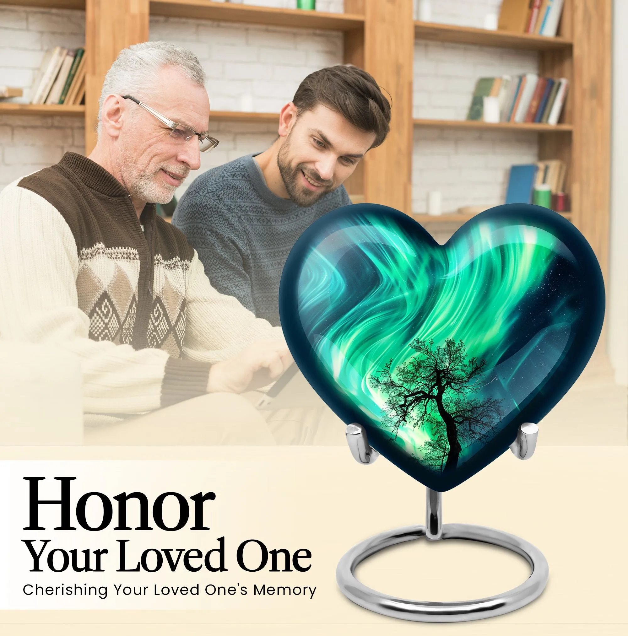 Northern Lights Theme - Keepsake Cremation Urn