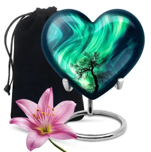 Northern Lights Theme - Keepsake Cremation Urn