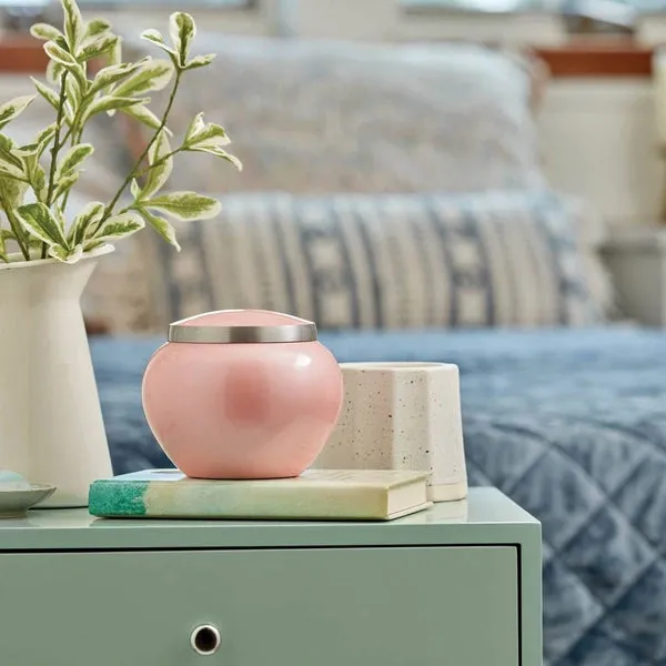 Odyssey Pink Cremation Urn | Medium Size For Dog or Cat | Holds up to a 40# Pet