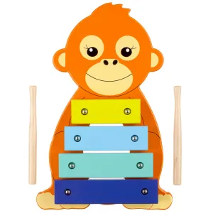 Orange Tree Toys Orangutan Xylophone - Colorful Wooden Musical Instrument Toy for Ages 3 