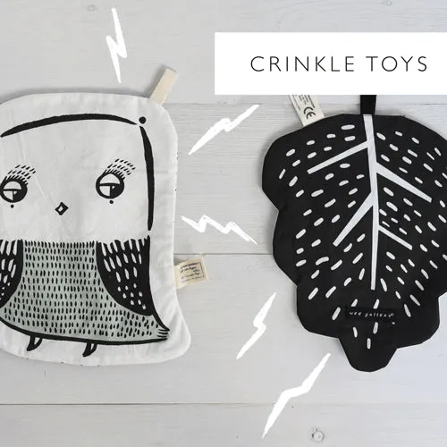 Organic Crinkle Toy Owl