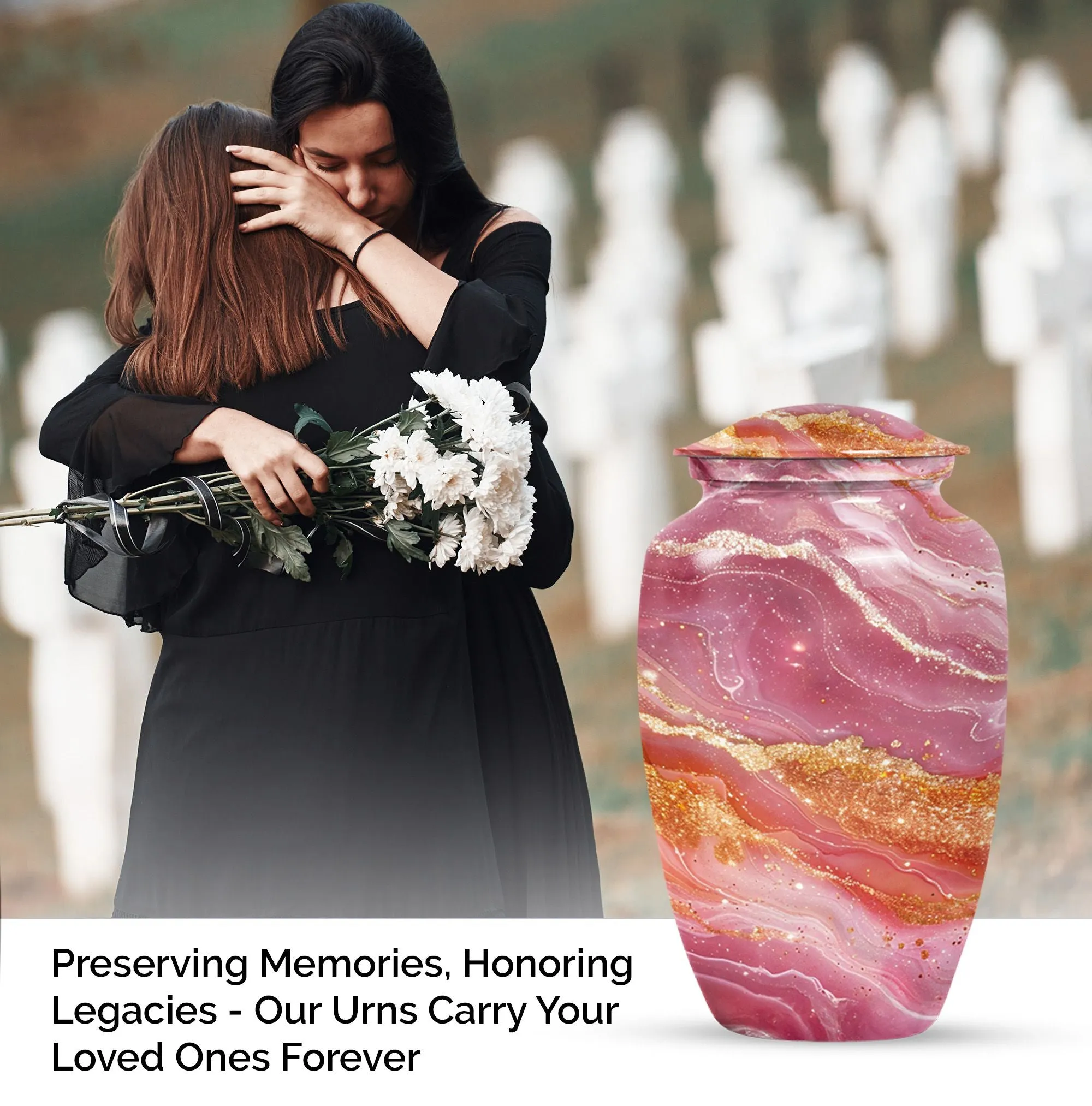 Pastel Swirl Cremation Solution for Eternal Remembrance