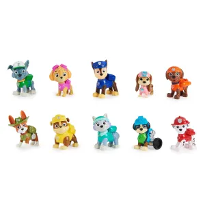 PAW Patrol 6065255 10th Anniversary, All Paws On Deck Toy Figures Gift Pack with 10 Collectible Action Figures