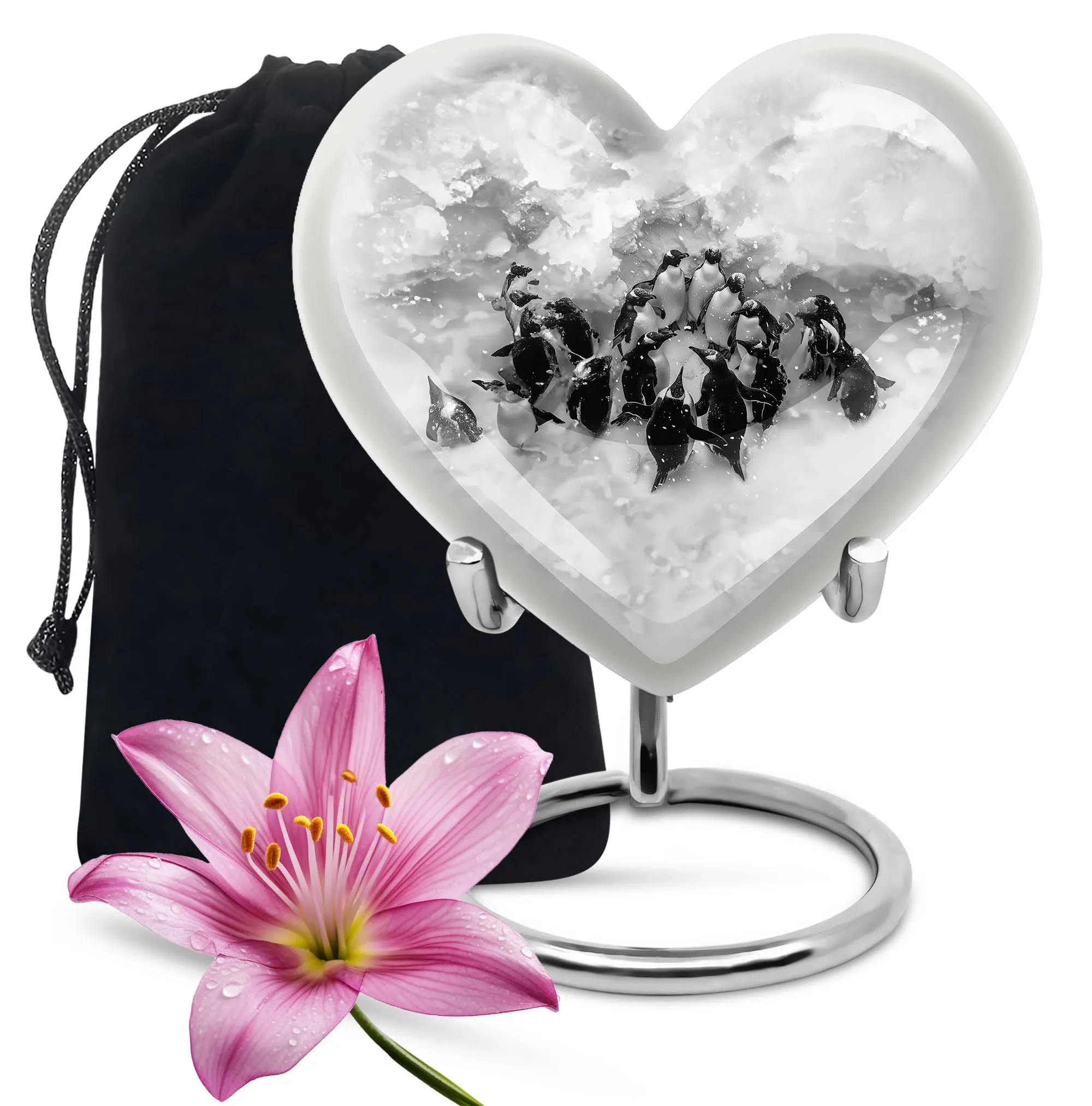Penguin Urn - A Loving and Eternal Memorial Forever Resting Place